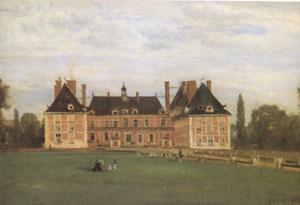 Jean Baptiste Camille  Corot Rosny,the Chateau of the Duchesse de Berry (mk05) Sweden oil painting art